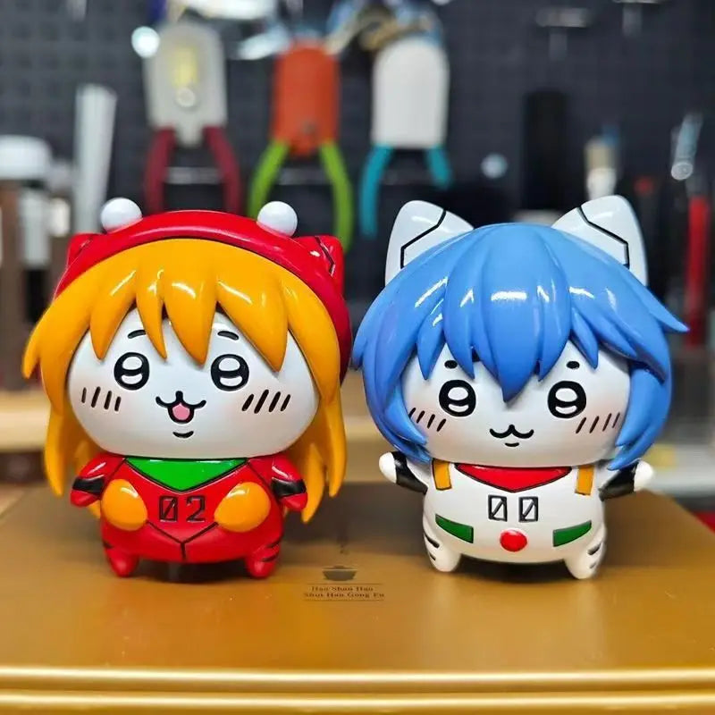 Anime Action Figures Set - Evangelions Ayanami Rei & Asuka Collectible Dolls for Fans