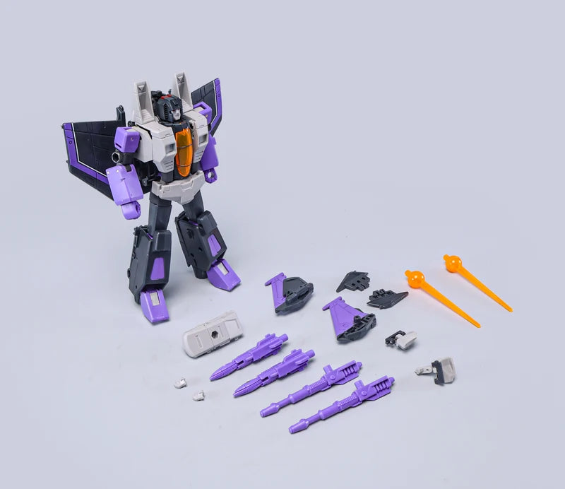 Action Figure Set with Thundercracker Starscream Skywarp Blitzwing - Multiple Colors