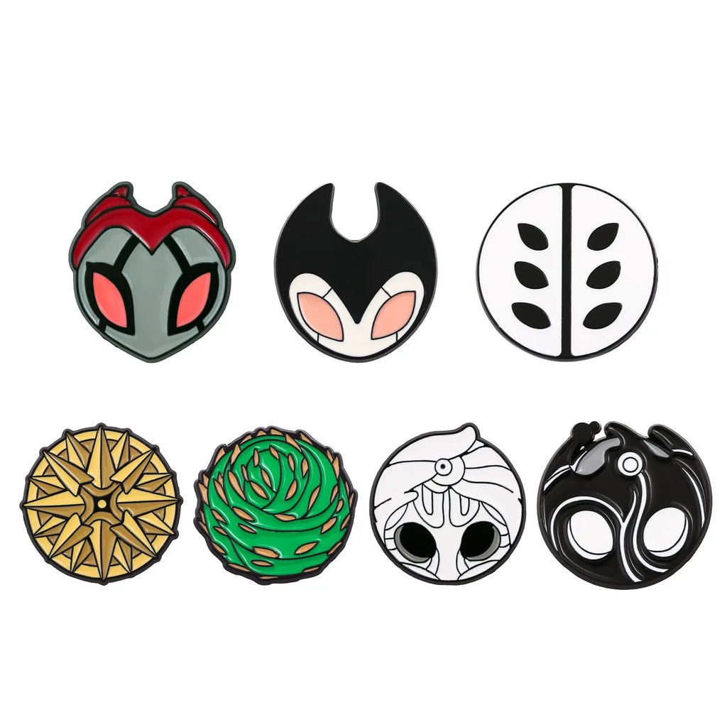 Hollow Knight Brooch Metal Enamel Badge Anime Cosplay Accessories for Fans