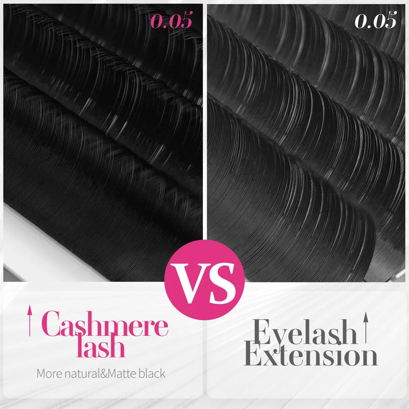 Velvet Cashmere False Eyelash Extensions - Classic Individual Lashes