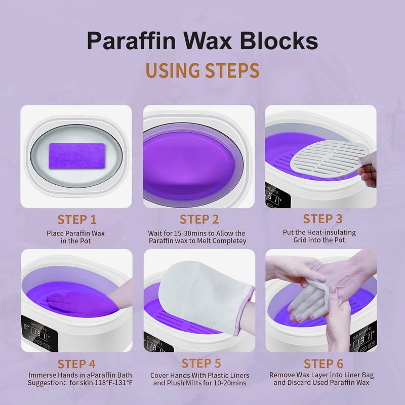 Paraffin Wax for Hand & Foot Care - Moisturizing SPA Wax for Wax Heater