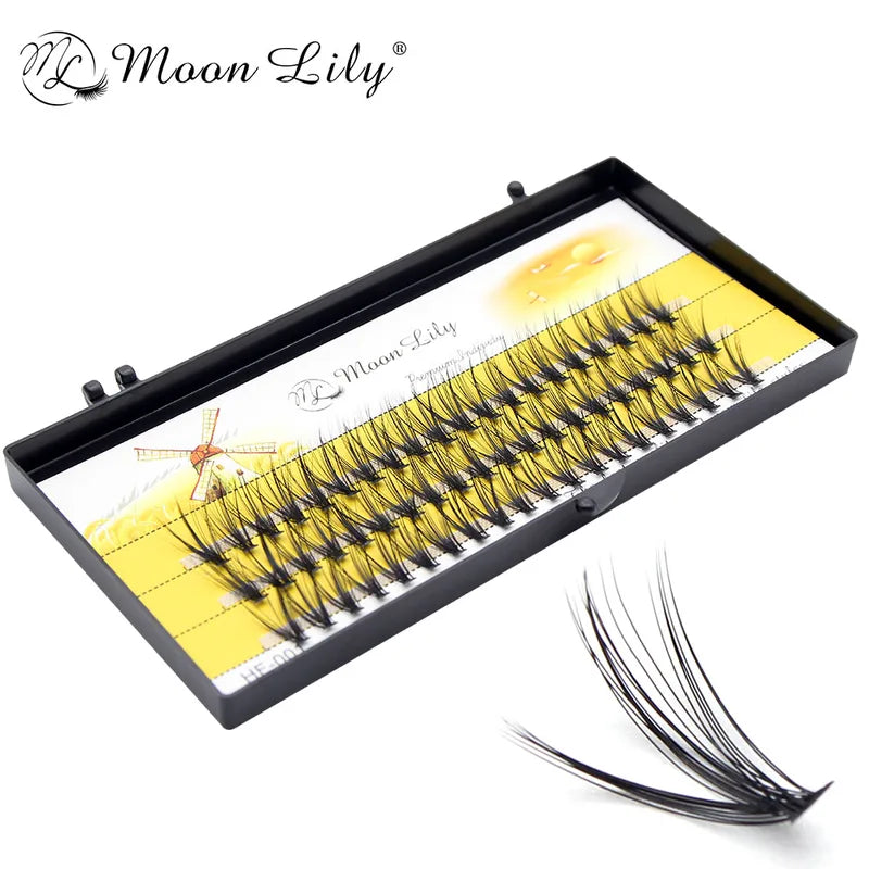 False Eyelash Clusters 3D Volume Effect Mink Silk Long Natural Lashes