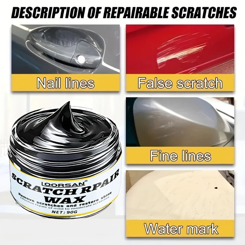 Universal Car Scratch Repair Wax - Quick-Acting Polish & Rubbing Compound for All Vehicles