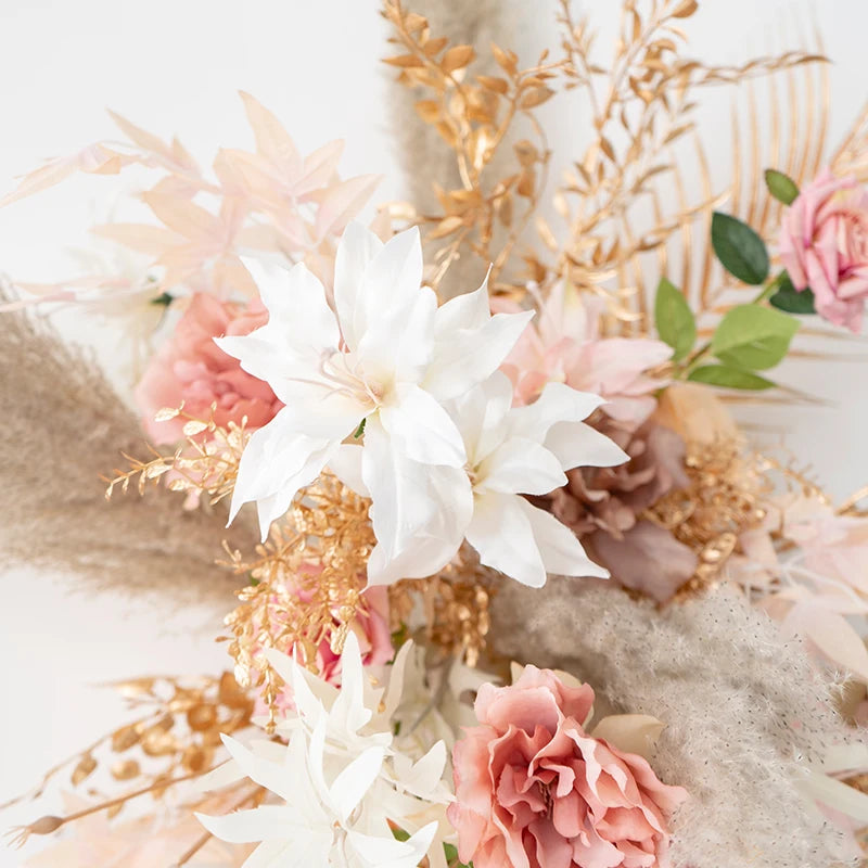 Artificial Pampas & Peony Wedding Arch Flowers for Home & Party Decor