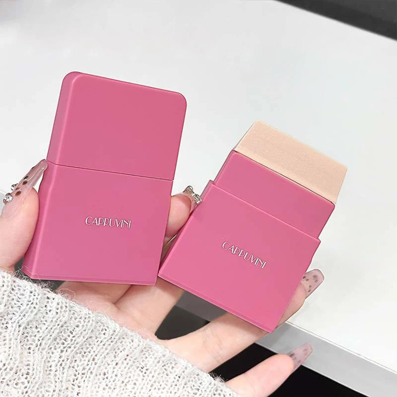 Portable Silicone Foundation Brush with Color Paper for Precise Makeup Application