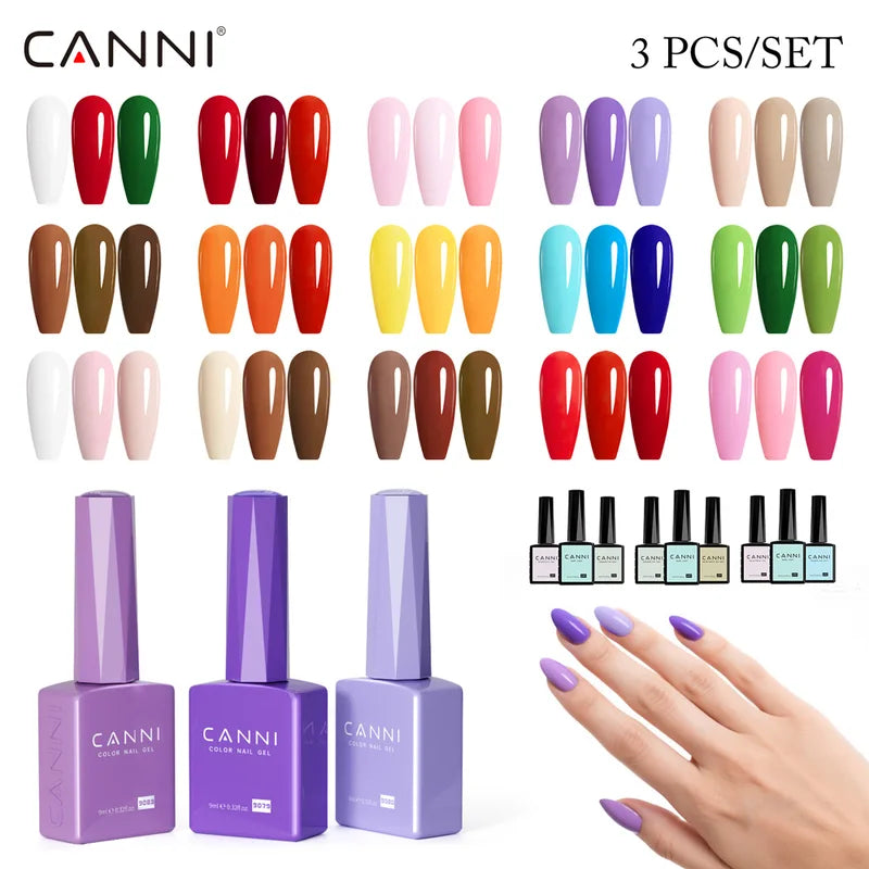 3/6pcs Gel Nail Polish Kit - TPO & HEMA Free Semi Permanent UV LED Varnish