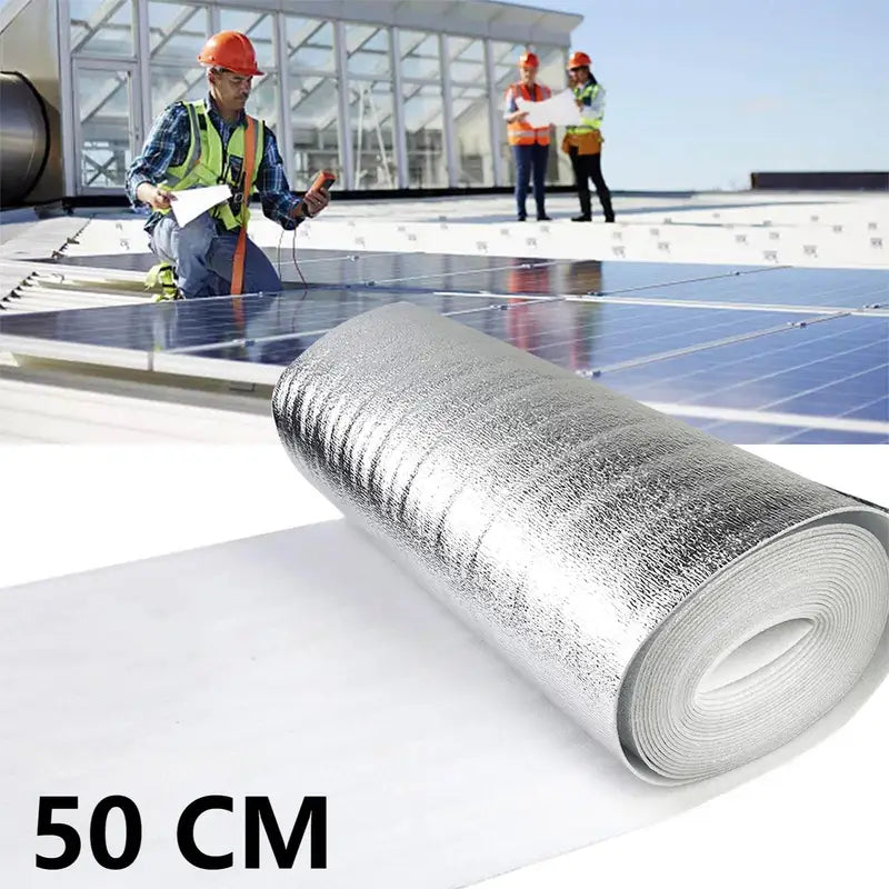 Radiator Reflective Insulation Film 5m/10m Wall & Roof Thermal Barrier Aluminum Foil