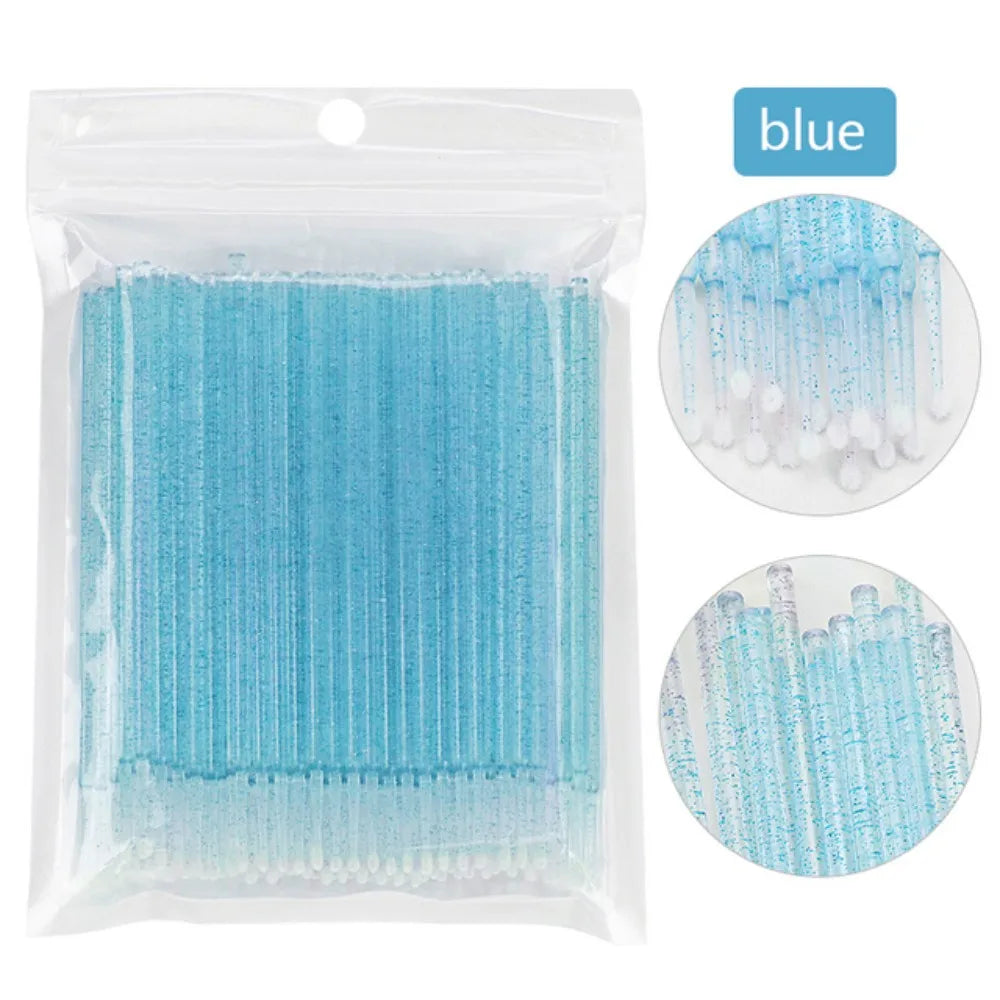 Disposable Microbrush Applicators for Makeup and Lash Extensions, 100pcs