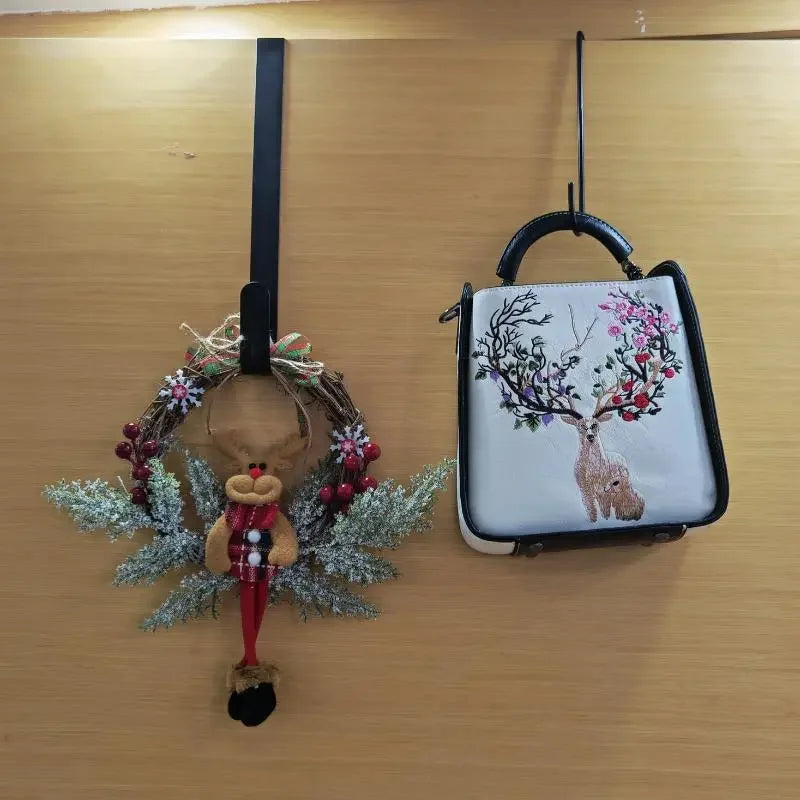 Over-the-Door Wreath Hanger Hook for Front Door Holiday & Home Decor - Metal, XXL & XL Sizes