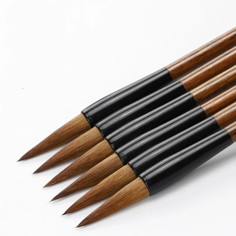 3-Piece High-Quality Painting Brush Set - Large, Medium & Small Chinese Style Art Supplies
