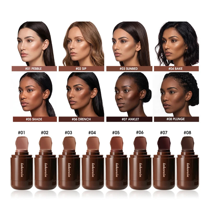 Contouring Stick Pack with Blush & Bronzer - Long-Lasting Face Makeup Set