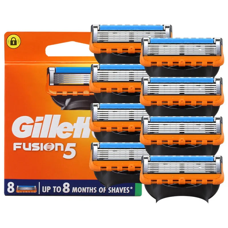 Men's 5-Layer Safety Shaving Razor Set with Nano Blades and FlexBall Technology