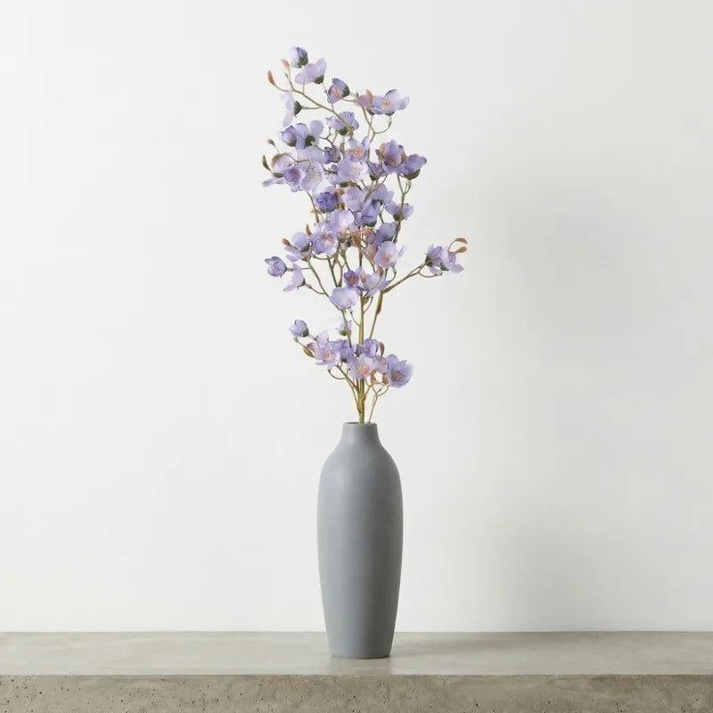 Artificial Flower Branch with Realistic Pear Blossom - Handmade Faux Floral Decoration