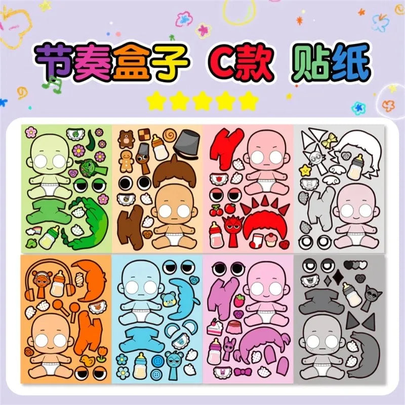 DIY Cartoon Puzzle Stickers Pack for Kids Creative Art & Craft Toys