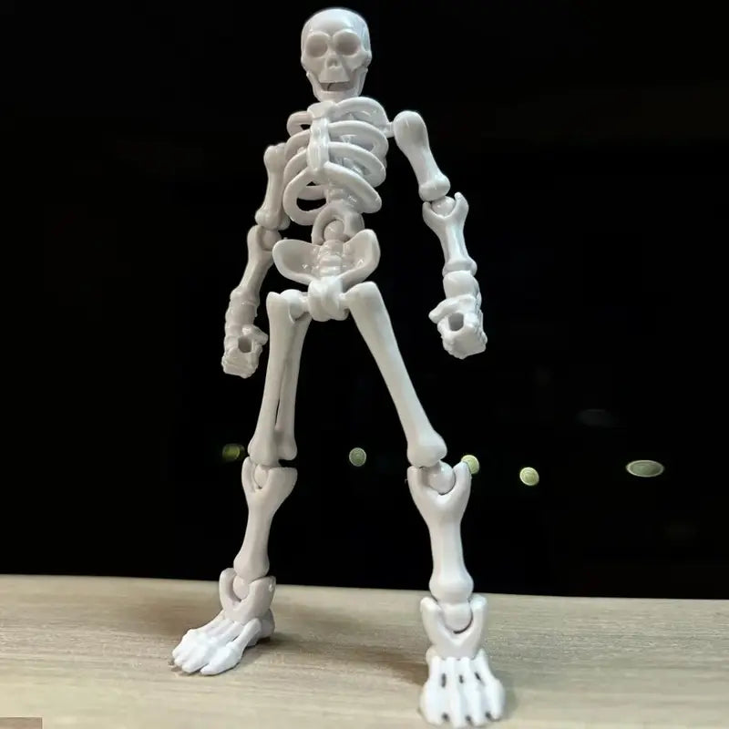 DIY Skeleton Figurines Set - Movable Joints for Halloween Craft & Decoration