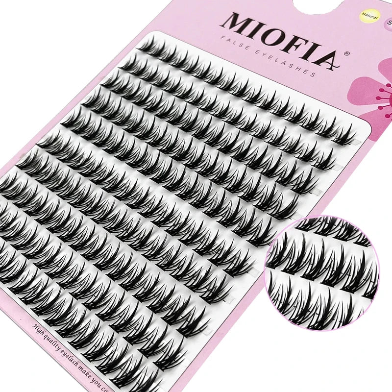 Natural 3D Mink Eyelashes Cluster Kit - Multiple Lengths for Lash Extensions
