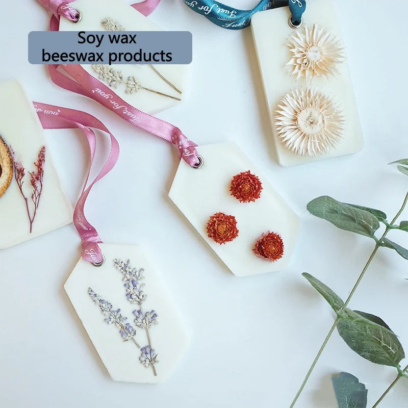 Natural Soy Wax for Candle Making - Ice Flower, Scented & Smokeless, 100/500g