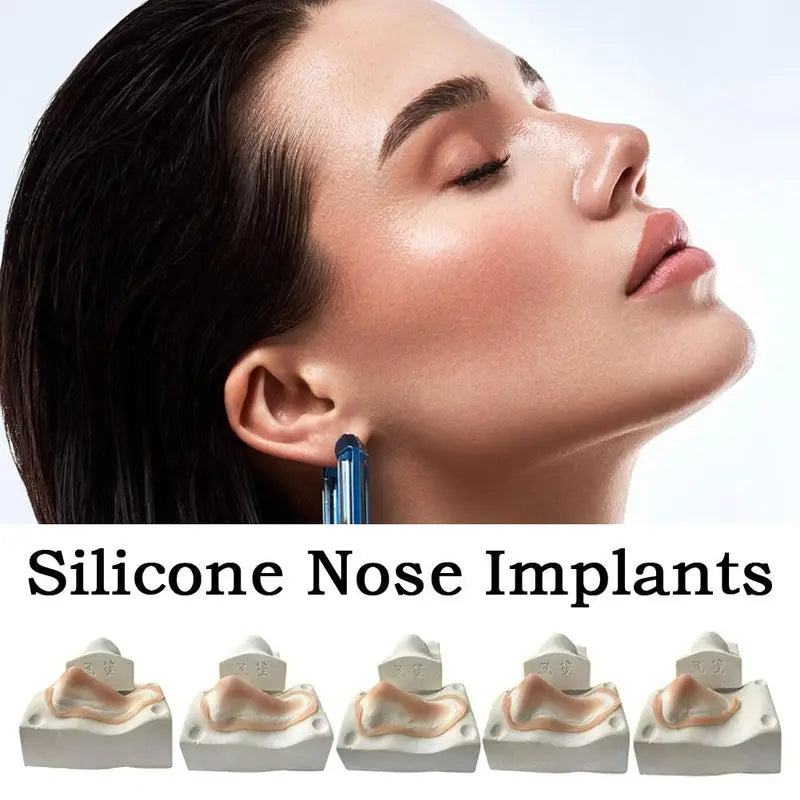 Silicone Fake Nose & Chin Prosthetic for Special Effects Makeup - Reusable Skin-Friendly Cosplay Tool