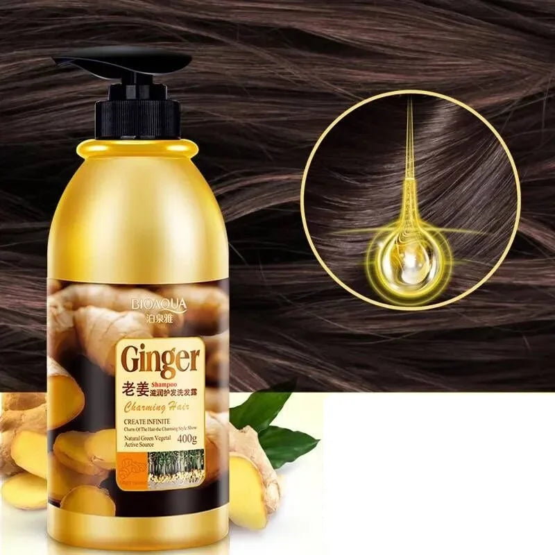 Herbal Ginger Hair Shampoo for Hair Growth & Dandruff Control 400ml