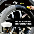 Car Tire Wax Paste 150g Black Tire Renovation Gloss Protectant Deep Black