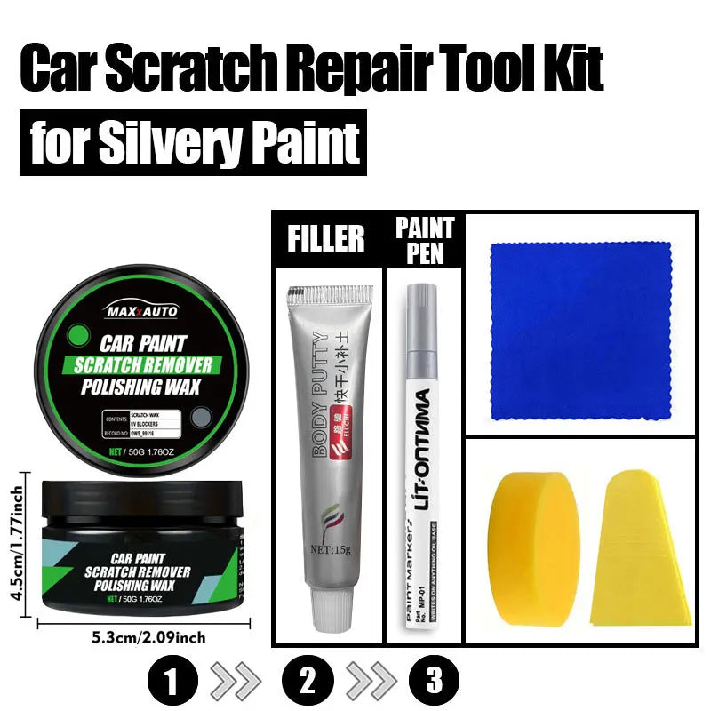 Car Scratch Remover Paint Care Kit - Auto Swirl & Scratch Repair Polishing