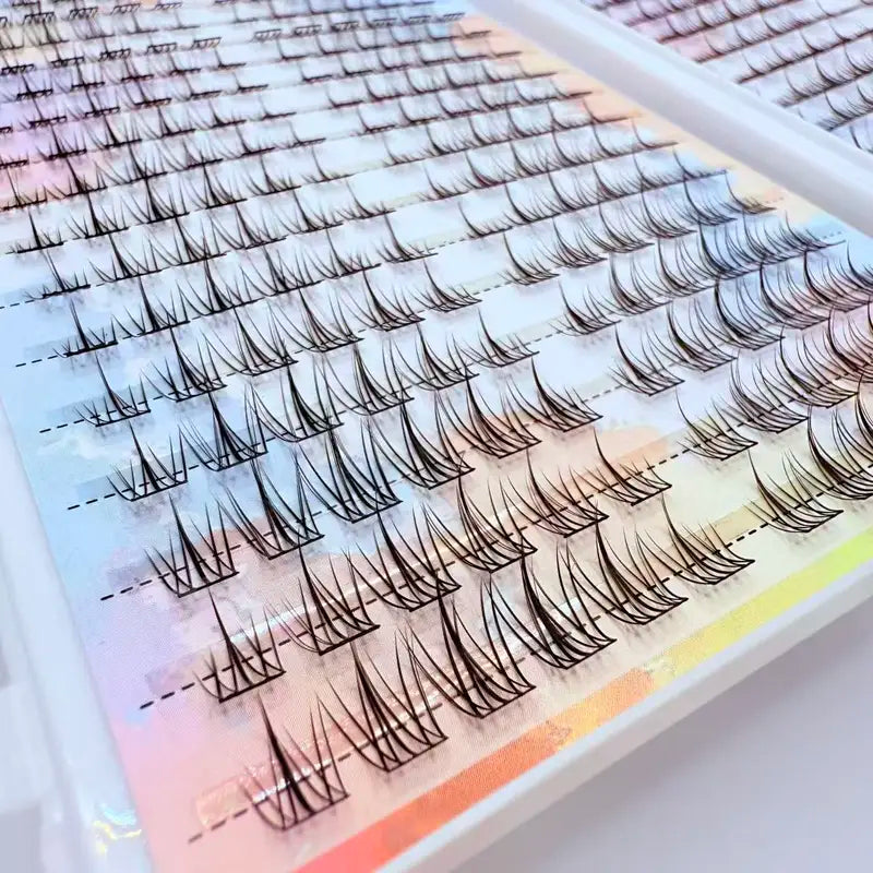 Cluster False Eyelashes 384 Pcs Natural Volume Fake Lashes for Party & Dating