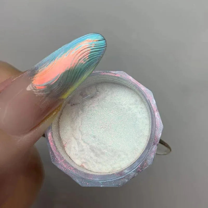Chameleon Nail Aurora Powder Glitter for Mirror Nail Art - Mermaid Silk Moonlight