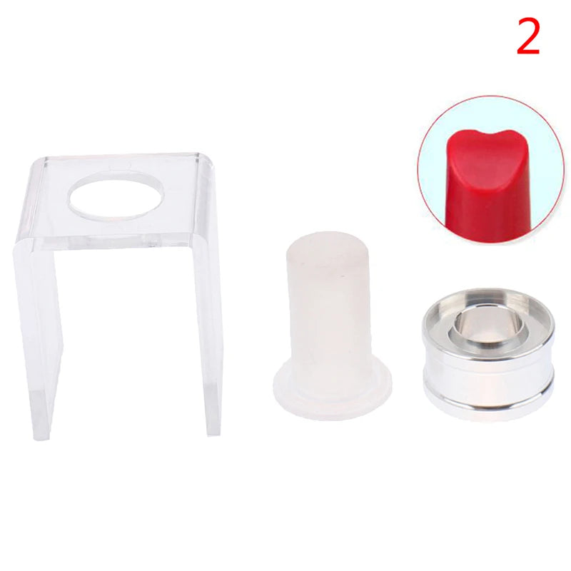 Silicone Lipstick Mold Kit with Ring Holder DIY Beauty Lipstick Making Tools