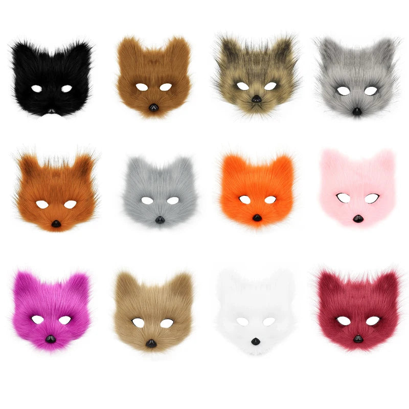 Animal Wolf Fox Halloween Mask for Cosplay and Costume Parties