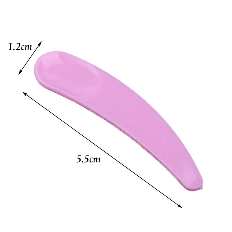 Mini Cosmetic Spatula Set - Disposable Curved Makeup & Facial Mask Mixing Sticks