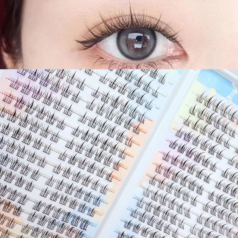 Cluster False Eyelashes 384 Pcs Natural Volume Fake Lashes for Party & Dating