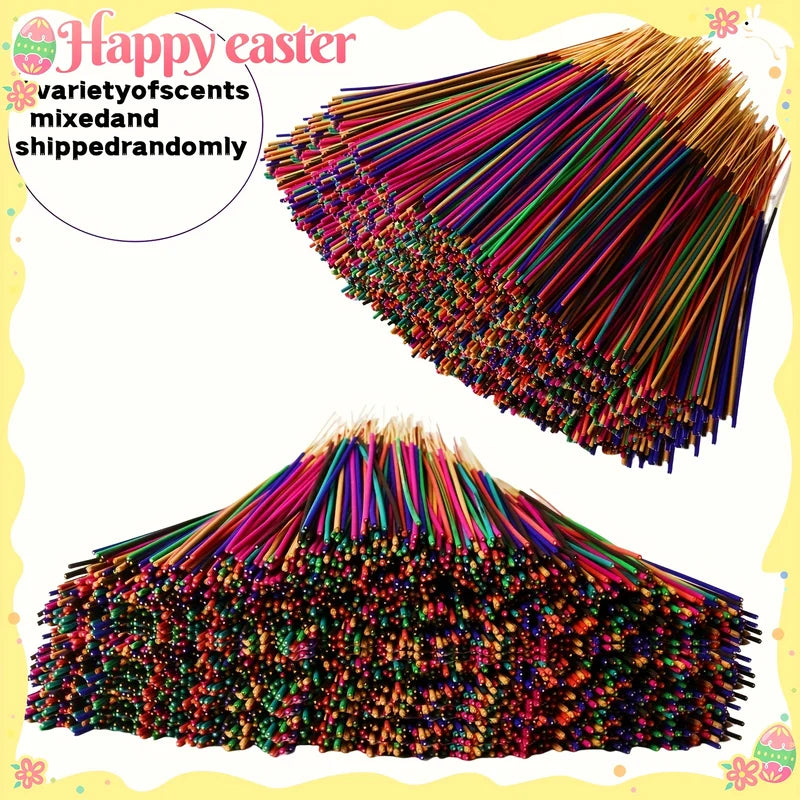 Mixed Scented Incense Sticks Set - Bamboo Aromatherapy for Meditation Yoga & Home
