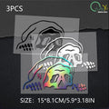Halloween Skeleton Car Sticker Decals Windshield Window Vinyl Decor