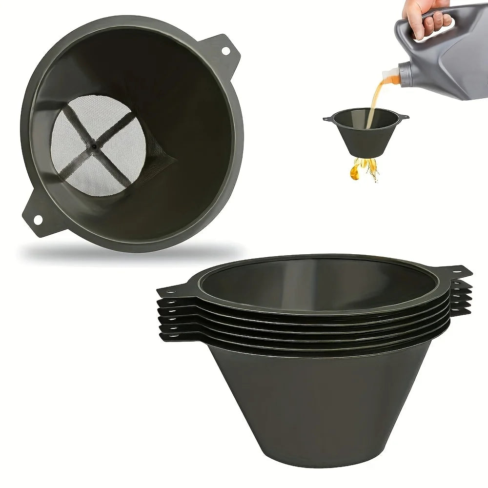 20PCS Reusable Plastic Paint Filter with Fine Nylon Mesh for Oil & Water-Based Paint