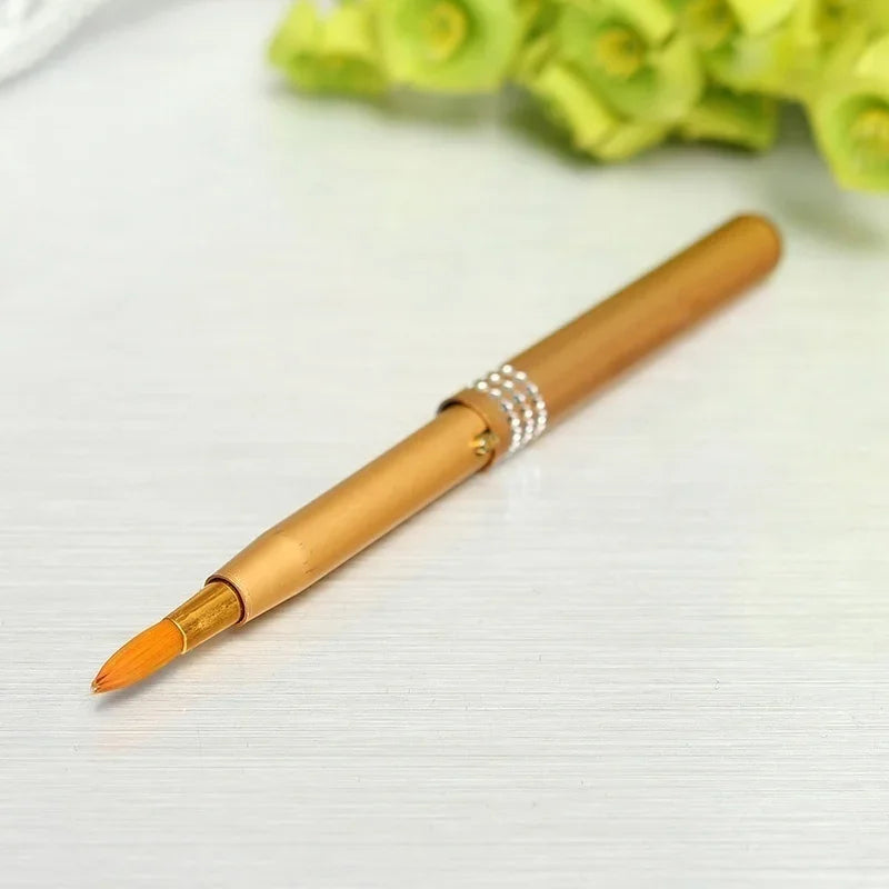 5Pcs Lip Brush Set - Portable Retractable Makeup Brushes for Women