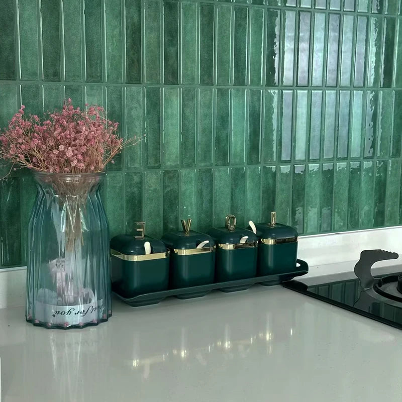 10 Sheets Peel and Stick 3D Waterproof Wall Tiles for Interior Decoration