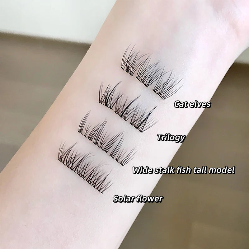 Glue-Free False Eyelashes for Beginners - Natural & Seamless Sunflower Style