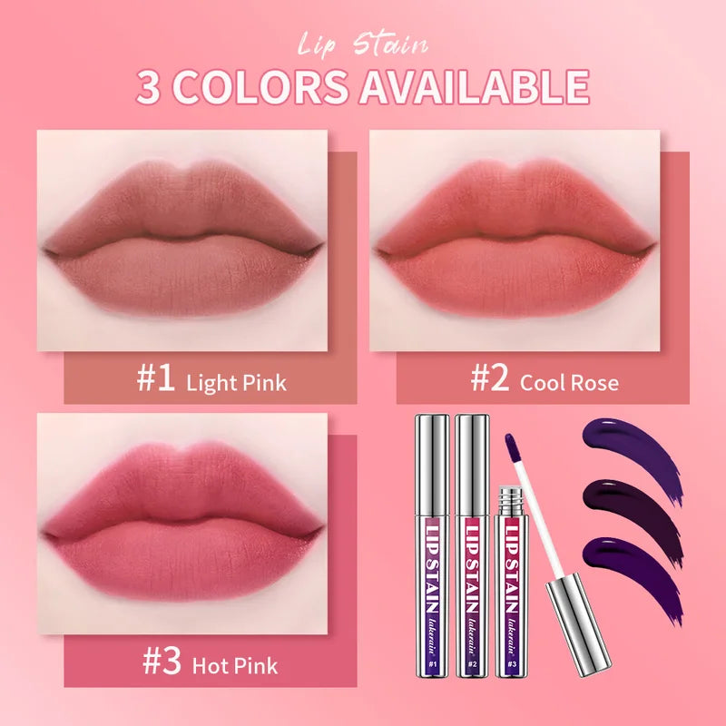 Peel Off Long Wear Lip Stain - Natural Shades, Water-Resistant & Hydrating
