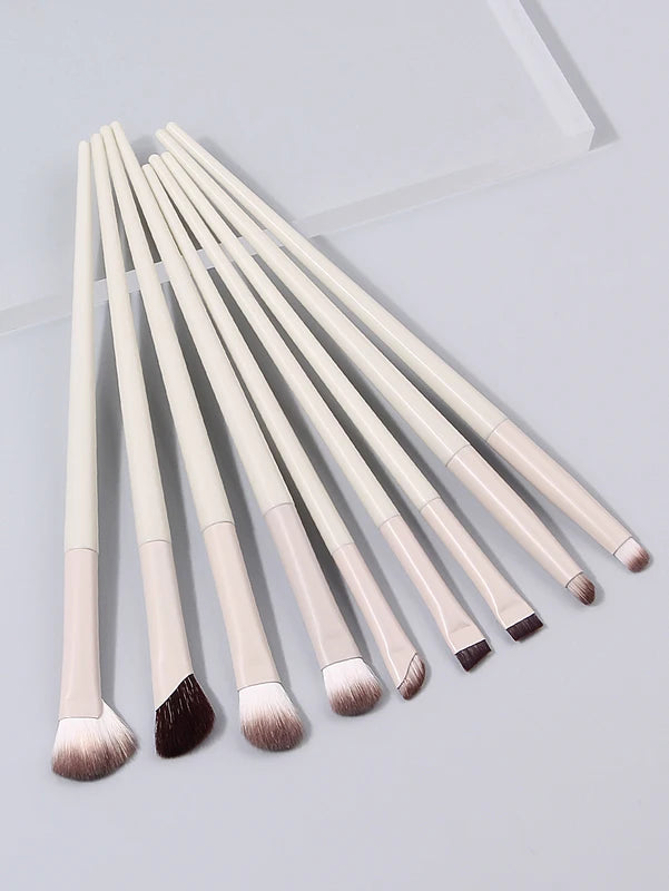 Multi-Color 5/9/10pcs Eye Makeup Brush Set with Soft Bristles for Eyeliner Eyebrow Contour