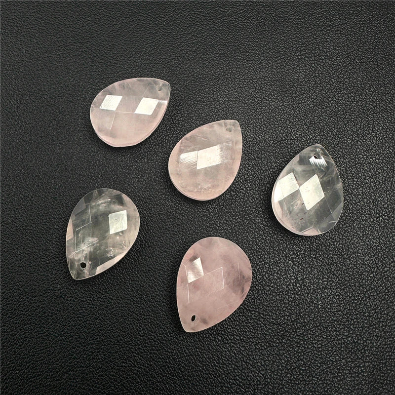 Water Drop Shape Gem Charms for Jewelry Making - Faceted Amazonite Pendant 13x18mm