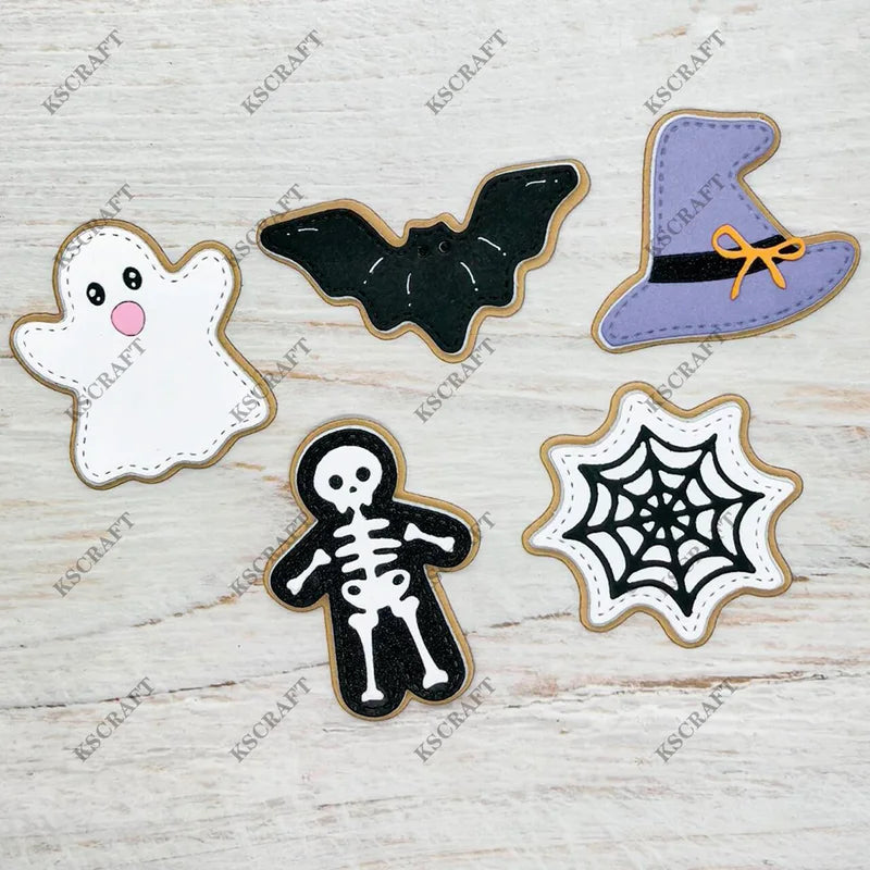 Halloween Cookie Cutting Dies and Stencils for DIY Scrapbooking and Card Making