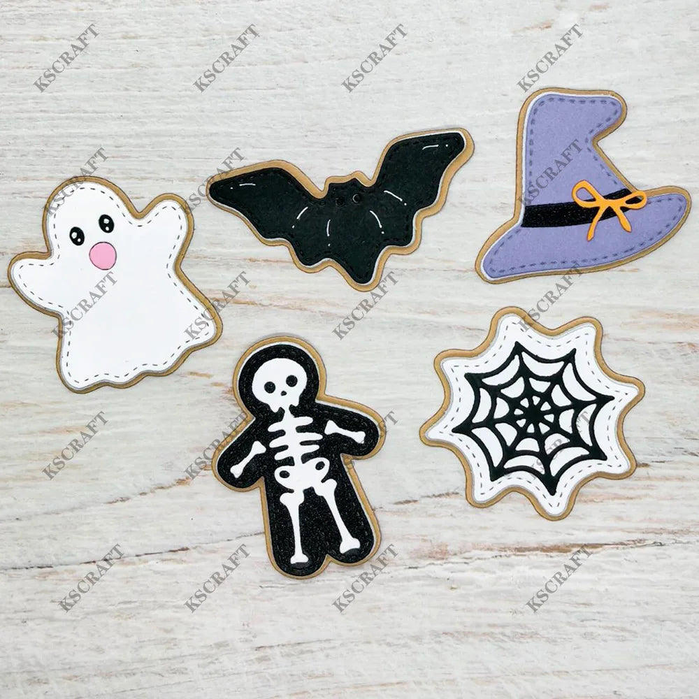 Halloween Cookie Cutting Dies and Stencils for DIY Scrapbooking and Card Making
