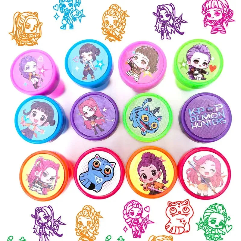Kids Stamp Set 12 or 24 Pieces Birthday Party Favors DIY Painting & Teaching Tools