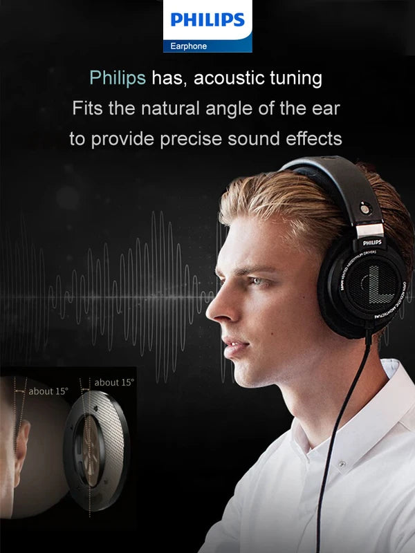 Wired Gaming Headphones with 3.5mm & 6.3mm Connectors, HiFi Stereo Sound, Portable Carrying Bag