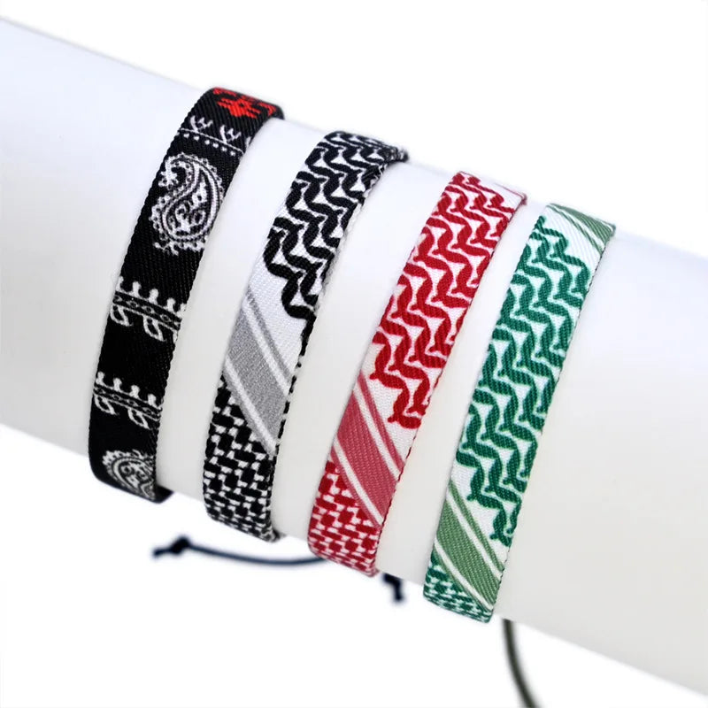 Ethnic Woven Bracelet for Women and Men Handmade Summer Jewelry