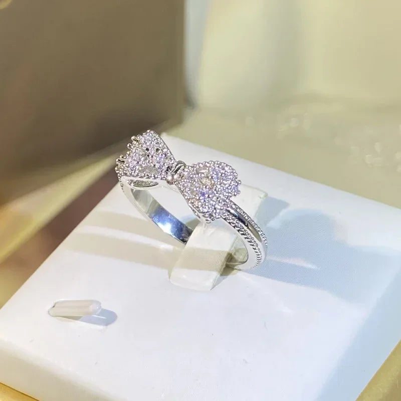 Elegant CZ Sterling Silver Ring for Women - Wedding & Statement Jewelry