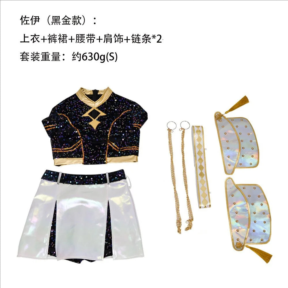 Easter Costume Dress for Teens Glitter Cosplay Outfit Halloween Party