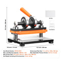 Leather Embossing Machine with Adjustable Pressure and Large Die Plate