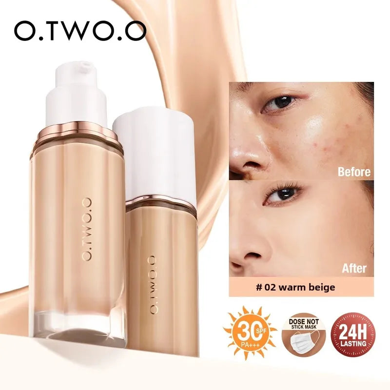 High Coverage Liquid Foundation SPF30 Waterproof Face Makeup 30ml