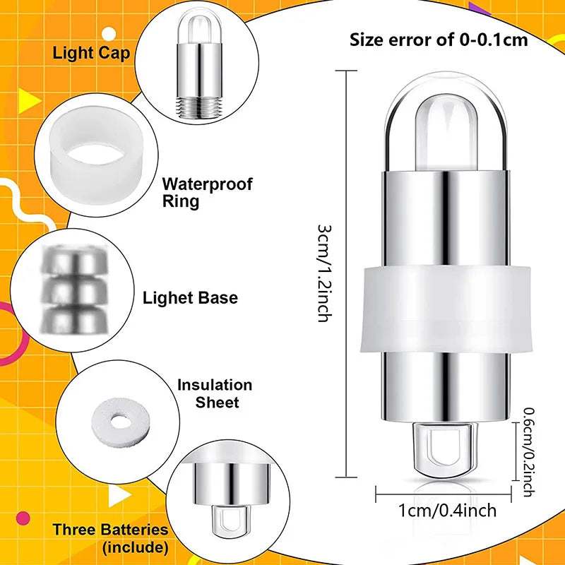 Waterproof LED Party Lights for Balloons, Lanterns & Events - Seasonal Decor